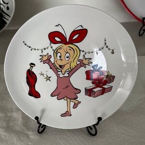 NEW Dr. SEUSS CINDY LOU SNACK PLATE
